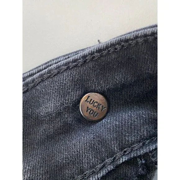 Lucky Brand Bridgette Skinny Jeans Black Stretch Women’s 8/29 Ankle - Picture 5 of 11